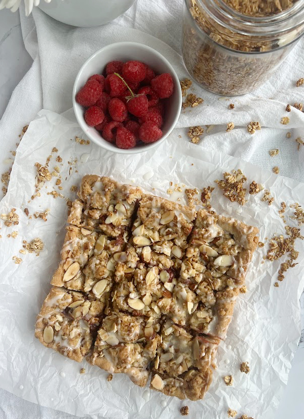 Ina Garten Raspberry crumble Bars.